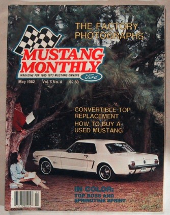 MUSTANG MONTHLY 1982 MAY - FACTORY PHOTOGRAPHS